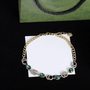 Designer halsband smycken diamantarmband färgglada kvinnors stickhalsband högkvalitativa ädelstenar gåvor