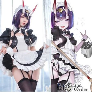 Cosplay Anime Costumes FGO Zamknięte dubeJi Maid Dress Cute Mundur-Rone-Role do Halloween Cosplay Sexy Dressc24321