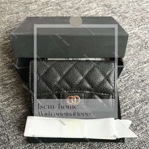 Luxo Chanells Carteira Titulares de Cartão Designer Carteira Mulheres Bolsa de Moeda de Couro Ambskin Caviar Slots de Cartão de Crédito Mulheres Pequenas C Bolsas Lady Channells Bag Chanei Bag 593