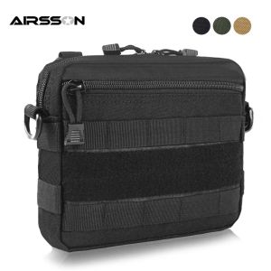 Bags Tactical Molle Bag Military Medical First Aid Pouch Utility EDC Tool Bag Phone Holder Waist Pack for Vest Backpack Hunting Bags