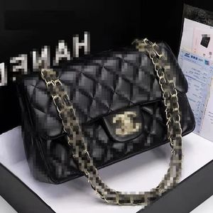 10A CF designer bag high quality plaid flap caviar fashion women shoulder handbag chain leather letter solid buckle square stripe messenger tote dhgate handbags