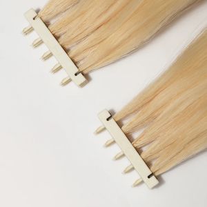 Weaves Weaves Wholesale Blonde Color 100% 6d Human Hair Cuticle Aligned Double Drawn 3st Generation 6d Hair 13pcs per lo