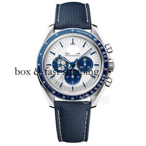 Chronograph Superclone Watch Watches Wristwatch Luxury Fashion Designer 42mm Men's Automatic Mechanical Sapphire Glass White Dial 904l Stai Montredelu