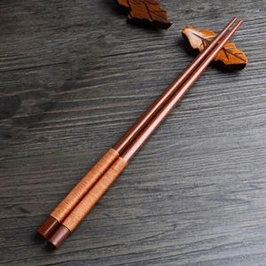 Pauzinhos domésticos de madeira artesanal sushi japonês natural castanha valor presente estilo chinês cozinha utensílios de mesa fornecimento