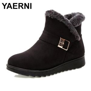 Stivali Yaerni Women Warm Cadle Boots Furx Furx Winter Women Waterproof Ankle Bootie Calza Scarpe calzature calde Bootene1189