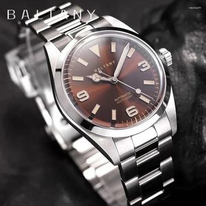 Armbanduhr Baltany Explorer würdigt die mechanische Uhr für die mechanische Uhr für die mechanische Uhr Saphir aus Edelstahl 200 m wasserdicht und leuchtend f