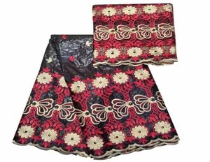 Afrika Nakış Kumaş Pamuk Bazin Riche Getzner Yeni Gine Brocade Afrika Kumaş Nijeryalı Gele Headtie 52 Yardslot9050209