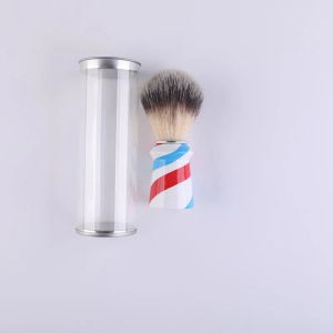 Escova artsecret de alta qualidade sv509, caneta para barba, escova de cabelo de nylon, alça de madeira colorida, suporte para bigode, barbeador masculino