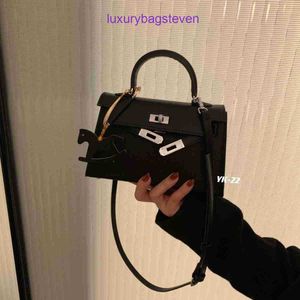 Hremms Kelyys Designer Totes Handbags Internet celebritys same high end feeling small bag 2024 new fashion single shoulder crossbody lock Have Real Logo