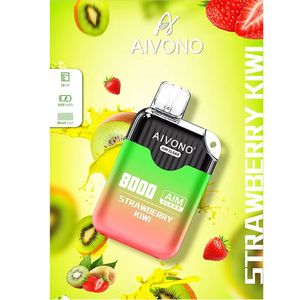 Original AIVONO AIM CLEAR Aroma King 8000 Einweg-Pod-Gerätebox E-Zigarette mit 18 ml Pod 650 mAh wiederaufladbarer Batterie Mesh Coil Big Puff ESCO BARS Kostenloser Versand