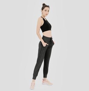 Pantaloni da yoga da allenamento da donna Pantaloni da jogging in felpa da corsa con coulisse tascabile Pantaloni da jogging affusolati per fitness rilassato per Lounge4004932