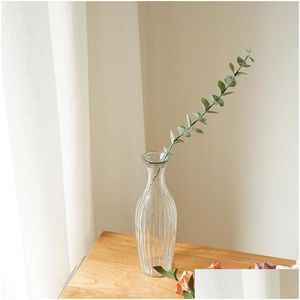 Portacandele Vaso di fiori per la decorazione domestica Vetro Bonsai Terrario Bottiglia Ornamenti da tavolo Fatti a mano Nordic Drop Delivery Garden Dh8Ju