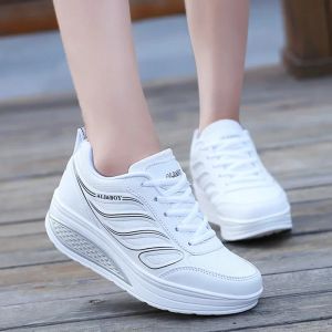 Women 2024 Running 804 For Fashion Mesh Breathable Sneakers Lace Up Wedge Platform Ladies Outdoor Casual Sport Shoes 69623