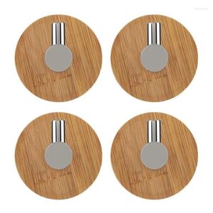 Hooks 4PCS Bathroom Bedroom Kitchen Wall Hook Towel Clothes With Back Stickers