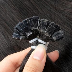 Przedłużenia płaska końcówka Keratyna Human Hair Extensions 14 18 cali Naturalne czarne 1b gorące włosy fuzyjne 1 g/pc