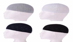 Skull Cap Beanies Högkvalitativ stickning Islamiska Kufi Topi Muslimska bönhatt Turkiska gjorde Namaz Egyptian Mens Head Wear9476589