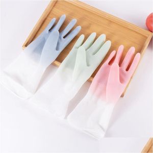 Disposable Gloves 1Pair Sile Cleaning Dishwashing Scrubber Dish Washing Sponge Rubber Tools Drop Delivery Home Garden Kitchen Dining B Dhnil