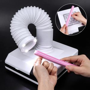 60W Nail Dust Collector Machine Nail Dust Vacuum Cleaner For Manicure Pedicure Nail Art Salon Dust Suction Remover Powerful Fan 240321