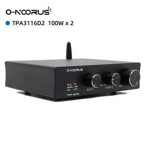 Högtalare Onoorus PA316 Bluetooth 5.0 Mottagarförstärkare Audio Digital Power Amplifier 2*100W Mini HiFi Class D Hemhögtalare