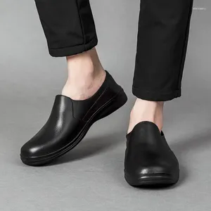 Scarpe casual Antiscivolo Cucina Fabbrica alimentare Uomo che lavora Slick Chef Mocassini portatili resistenti all'usura impermeabili e resistenti all'olio