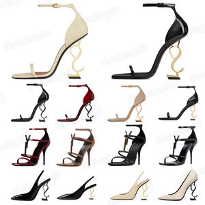 Designer-Sandalen, Klassiker, Damenschuhe, Absätze, Sandalen, Mode, Kleid, Schuhe, Tanzschuh, neu, sexy, 10 cm, Damenhochzeit, Metall-Gürtelschnalle, hoher Absatz