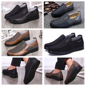 Shoes GAI sneakers sports Cloth Shoes Men's Singles Business Low Top Shoe Casual Soft Sole Slippers Flat soled Men Shoes Black comfort soft big size 38-50