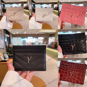 Genuine Leather Card Holders For Lady Sheepskin and Caviar 2 Style With Black Gold and Sliver Color Multilayer Card Bags Credit Coin Mini Wallet Bags cardholder