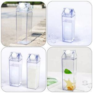 Bottiglie d'acqua 2 pezzi Bottiglia di vetro Contenitore per il latte A prova di perdite Conservazione durevole Bevande fredde Bambino