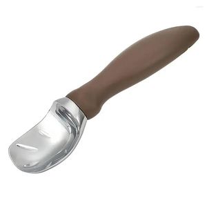 Spoons Hard Ice Cream Handle Spoon Stainless Steel Scoop With Comfortable For Easy Dessert Handling Heavy Spooning Drop Delivery Home Otmds