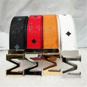 أحزمة المصمم للرجال أزياء مصممي رجال M Belt Luxury for Man Leather Belts for Men Women with Box and Tags279C