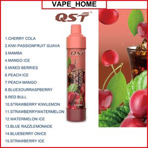 QST Double 2800 puff 4000 vaper 4k 15 flavors 0% 2% 5% factory Wholesale banana