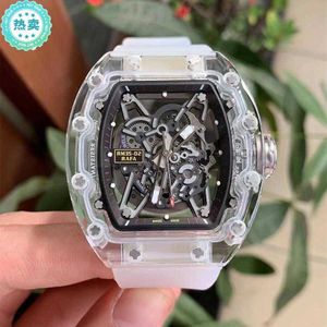 Tasarımcı İzler Yüksek kaliteli marka saatleri Otomatik Hareket Safir Yüksek Mukavemetli Ayna Su geçirmez Paslanmaz Çelik Saat Richar M Watch 4ma2