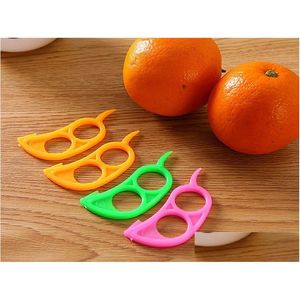 Frutas vegetais ferramentas lote mouse forma aberta casca de laranja dispositivo cozinha gadgets cozinhar descascador parer dedo tipo gota entregar dhc2m clephan