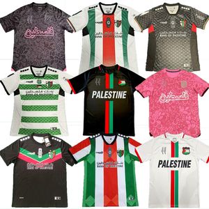 NUOVE 2024 2025 CD Palestino Soccer Maglie Chile Carrasco Cornejo Salas Davila Farias Allona 3 ° 22 23 24 25 SCHITTA PALESTINE CALCAGNA