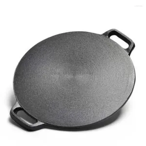 Pentole Cinesi Retro Multicereali Pancake Pan Per Uso Domestico Non Rivestito Addensato Pentola Senza Coperchio Design Generale Di Induzione A Gas