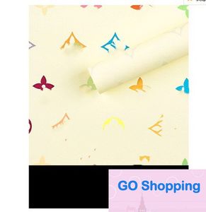 High-end New Waterproof Colorful Four-Leaf Clover Hera Paper Ouya Papers Floral Gift Box Gift Flowers Wrapping Papers