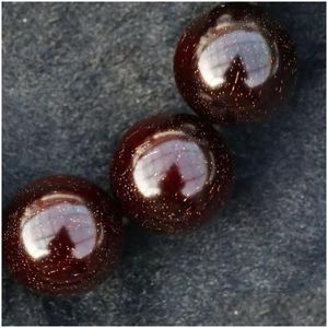 Inne modne akcesoria Little Leaf Red Sandalwood Ręczny łańcuch rąk Fl. Złota gwiazda wysoka gęstość oleju Old Material Buddha Beads Wen Playi OTR8M