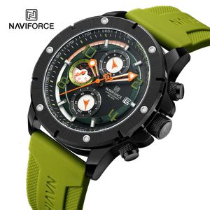 NAVIFORCE Männer Mode Lässig Quarz Datum Uhren Männlich Uhr Chronograph Wasserdichte Sport Armbanduhren Relogio Masculino