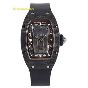 Trevligt armbandsur RM Wrist Watch Collection Series RM07-01 kolfiber Titanium Metal Fashion UN25