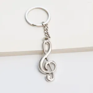 Keychains Unisex Key Chain TOMYE K23013 Fashion Casual Simplicity Personalized Alloy Music Note Keychain Accessories Gifts Jewelry