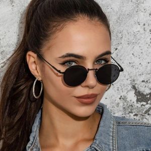 Sunglasses 2024 Summer Vintage Small Frame Round Trendy Metal Fashion Shades UV400 Protection Travel Beach Eyewear