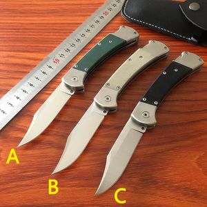 Ny amerikansk klassisk stil 112 Automatisk vikkniv D2 Blade G10 Handle Single Action Outdoor Camping Self Defense Survival Hunting Auto Rescue Knives BM 3400 4600 5370