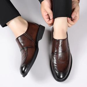 Casual Shoes Office Formal Sukienka dla mężczyzn Soft skóra biznes Oxfords Jakość Sole Mokorsyk