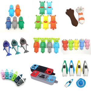 Newest Cartoon Style Smoking Silicone Hand Pipe With Glass Bowl Cigarette Accessories Dry Herb Hand Spoon Tobacco Oil Burner Pipes Dab Rigs