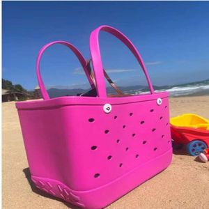 Eva saco de praia malha buraco saco de armazenamento portátil lavagem de água grande capacidade saco de armazenamento de natação cesta de chuveiro