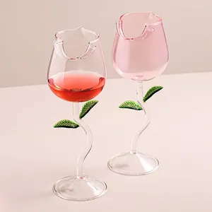 Bicchieri da vino 150ML-280ML Calice bianco per rosso Creativo Rose carine Atmosfera Senso di Bordeaux Di alto valore