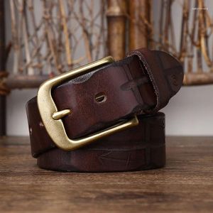 Belts Handmade Retro Vegetable Tanned Leather Top Layer Cowhide Belt Men's Versatile And Trendy