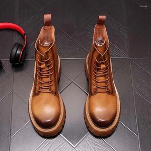 Casual Shoes 2024 Men Motorcycle Boots High Tops Sneakers Hip Hop Ankle Zapatillas Hombre