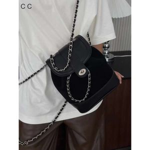 Shoulder bag designer shop wholesale retail free shipping Maillard frosted suede chain bag fashionable small fragrance bag Korean version niche backpBag