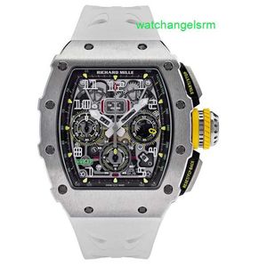Wyścig mechaniczny na rękę RM RM Watch Watch RM11-03 Titanium Automatyczne zegarek Flyback Timer Na ręko